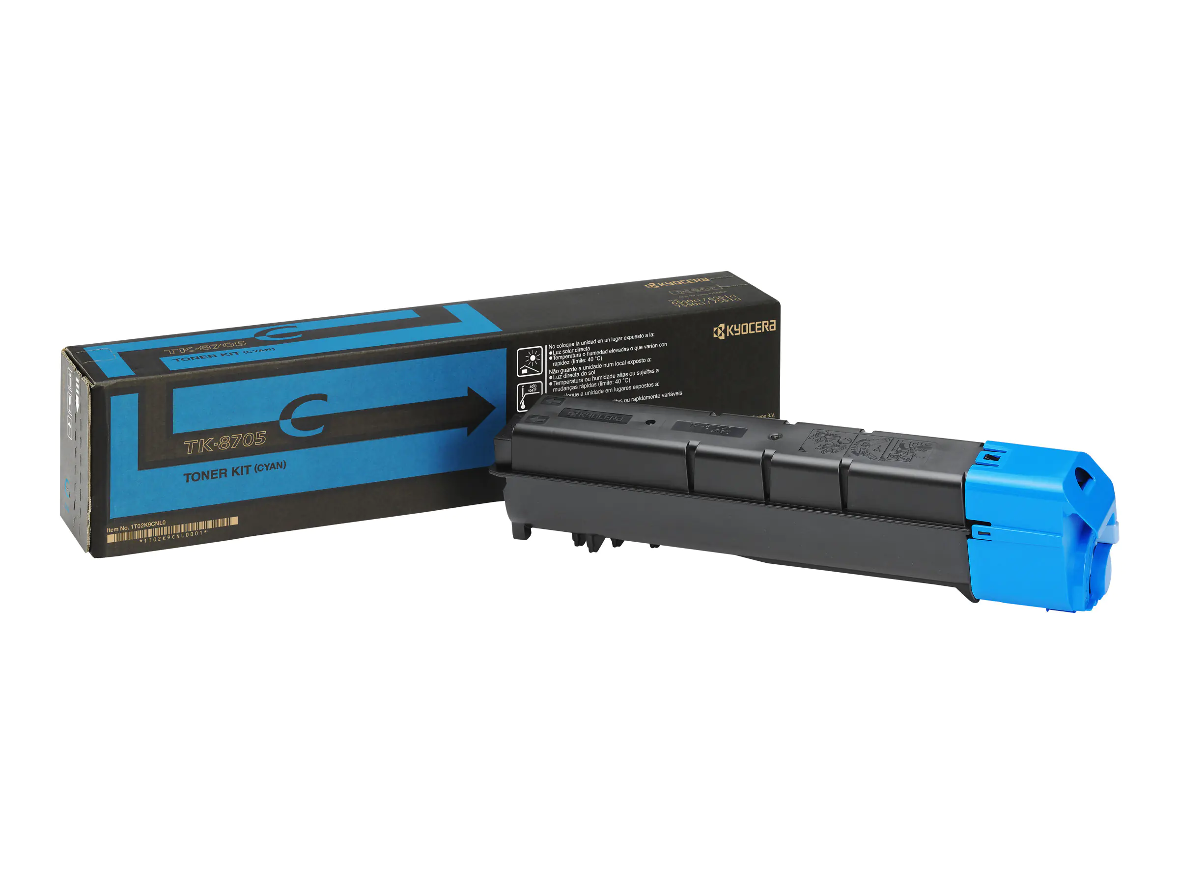 Kyocera TK 8705C - Cyan - Original - Tonerpatrone - für TASKalfa 550c, 650c, 6550ci, 750c, 7551ci