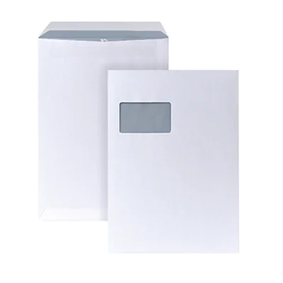 POSTHORN Versandtasche DIN C4 229 x 324 mm (B x H) mit Fenster 90g/m² mit Selbstklebung Papier weiß 250 St./Pack.
