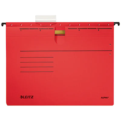Leitz Hängehefter ALPHA® DIN A4 275g/m² Pendareckarton, recycelt rot 25 St./Pack.