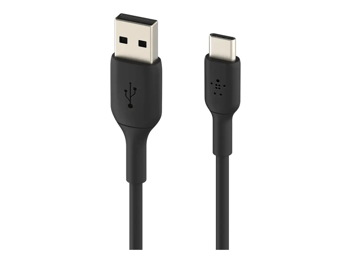Belkin BoostCharge - USB-Kabel - 24 pin USB-C (M) zu USB (M) - 3 m - Schwarz