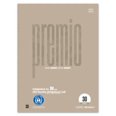 Staufen Collegeblock Premio DIN A4 blanko 90g/m² sand 80 Bl. Staufen Collegeblock Premio DIN A4 blanko 90g/m² sand 80 Bl.