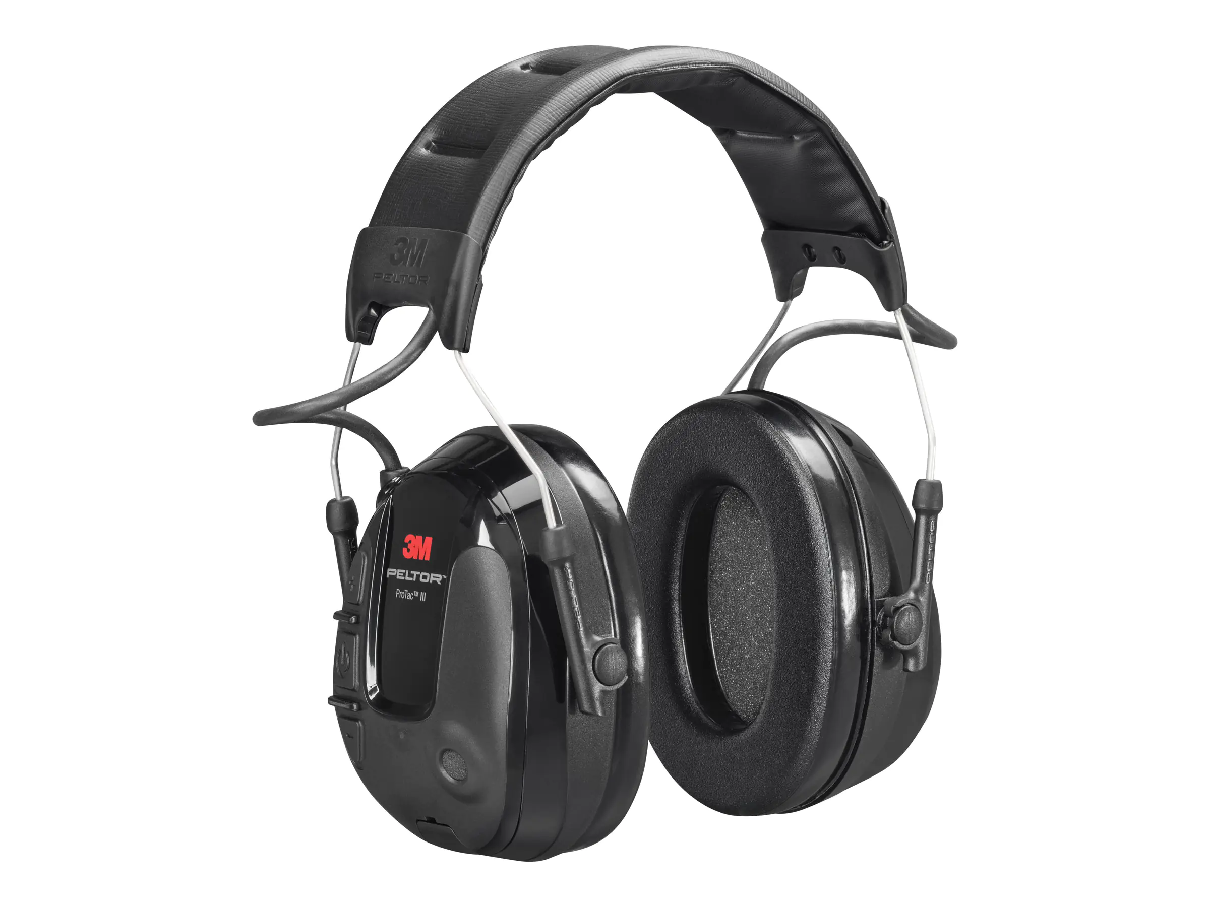 3M Peltor ProTac III Slim MT13H220A - Kopfhörer - Stirnband - vertikal - kabelgebunden - aktive Rauschunterdrückung - 3,5 mm Stecker - Schwarz