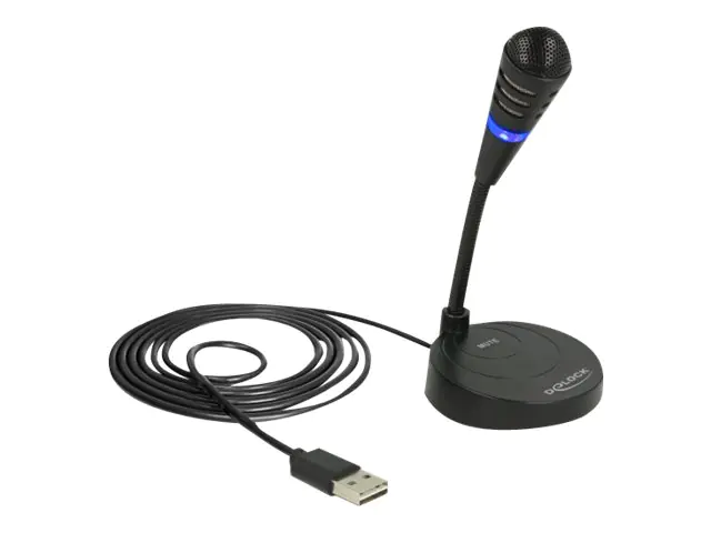 Delock Mikrofon - USB - Schwarz 65868