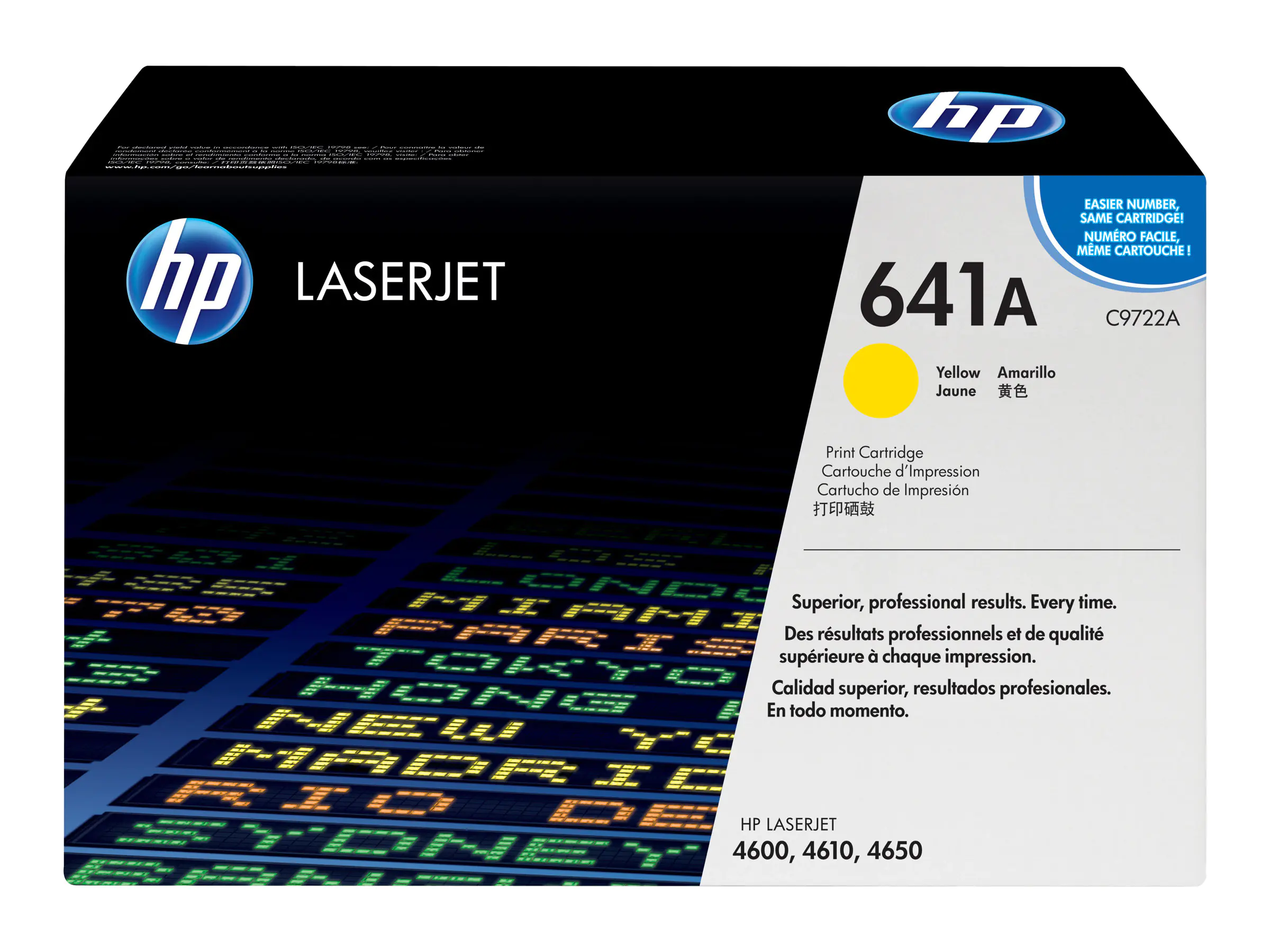 HP 641A - Gelb - Original - LaserJet - Tonerpatrone (C9722A) - für Color LaserJet 4600, 4610, 4650 HP 641A - Gelb - Original - LaserJet - Tonerpatrone (C9722A) - für Color LaserJet 4600, 4610, 4650