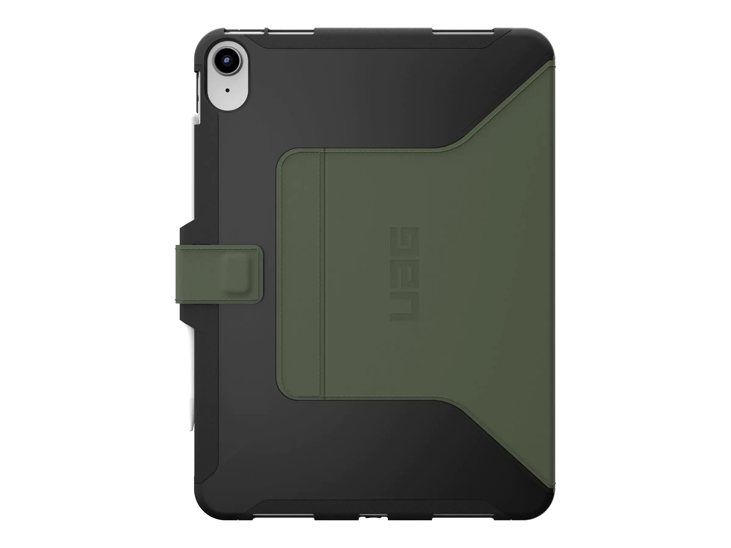 UAG Rugged Case for iPad 10.9 (10th Gen, 2022) - Scout Folio Black/Olive - Bildschirmschutz für Tablet - Thermoplastisches Polyurethan (TPU) - Schwarz, Oliv - 10.9" - für Apple 10.9-inch iPad (10. Generation)
