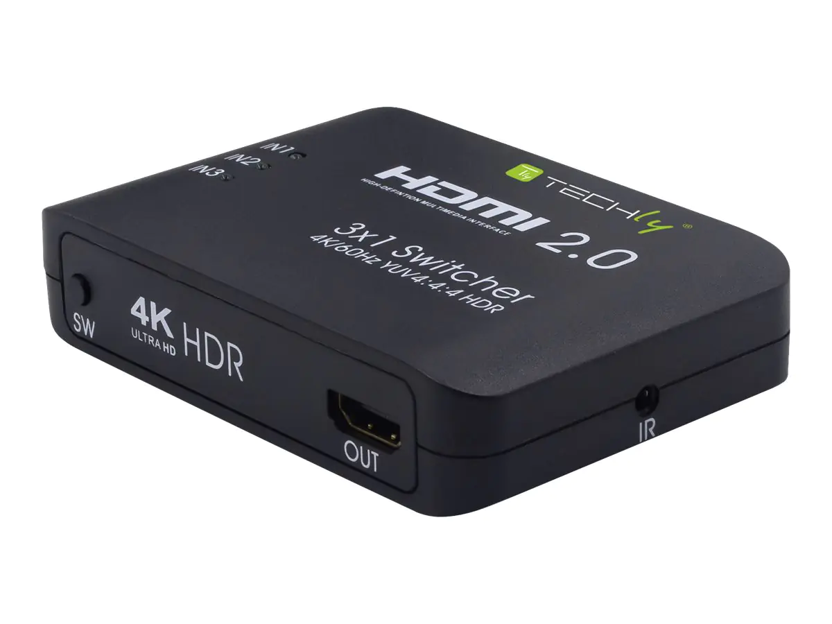 TECHly - Video-Schalter - 3 x HDMI - Desktop