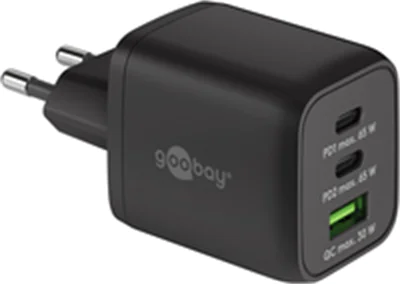 Goobay USB-C PD Multiport-Schnellladegerät 65 W schwarz 64753