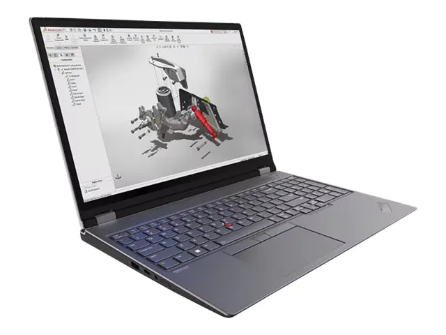Lenovo ThinkPad P16 Gen 2 21FA - Intel Core i7 13700HX / 2.1 GHz - Win 11 Pro - RTX A2000 - 32 GB RAM - 1 TB SSD TCG Opal Encryption 2, NVMe, Performance - 40.6 cm (16") IPS 2560 x 1600 (WQXGA) @ 165 Hz - Wi-Fi 6E - Storm Gray (Oberseite), Villi Black (Un