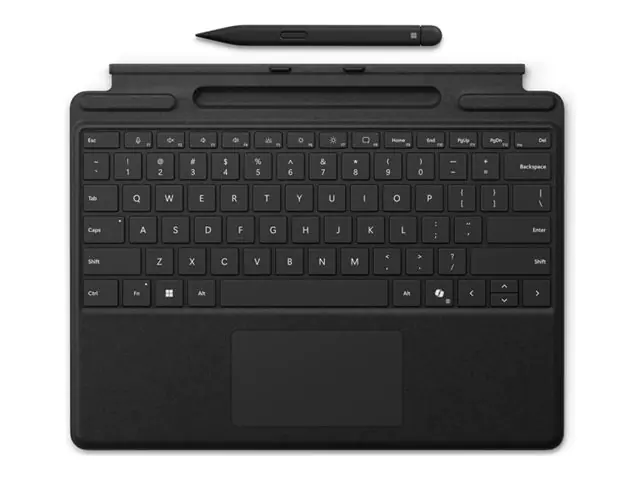 Microsoft Surface Pro Keyboard - Tastatur - mit Trackpad, Beschleunigungsmesser, Surface Slim Pen