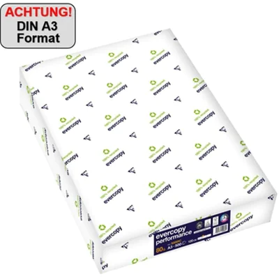 Evercopy Kopierpapier Performance 50069C A3 80g 500Blatt Evercopy Kopierpapier Performance 50069C A3 80g 500Blatt
