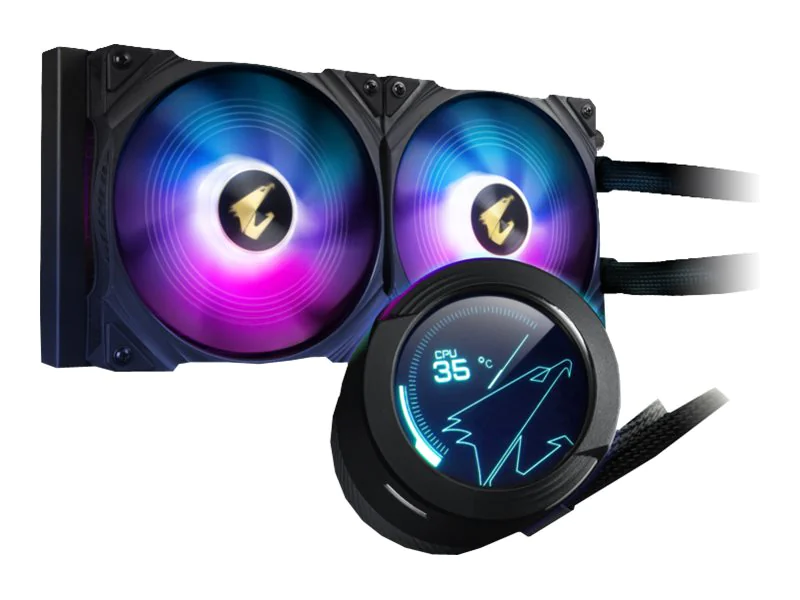 AORUS WATERFORCE X 280 - Prozessor-Flüssigkeitskühlsystem - (für: LGA1156, LGA1366, LGA1155, LGA2011, LGA1150, LGA1151, AM4, LGA2066, TR4, sTRX4) - Aluminium - 140 mm