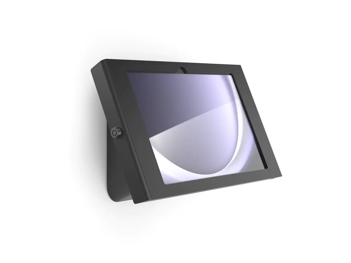 Compulocks Galaxy Tab A9 Apex Enclosure AV Conference Capsule Black - Befestigungskit (Gehäuse) - für Tablett - Swing - verriegelbar - Metallrahmen - Schwarz - Bildschirmgröße: 22.1 cm (8.7") - Wandmontage - für Samsung Galaxy Tab A9