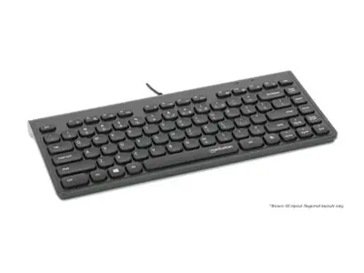 Manhattan Slim USB Mini-Tastatur 1.5m Kabel schwarz