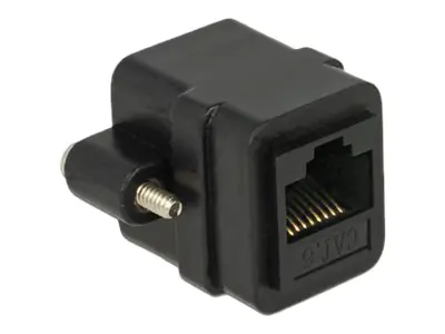 DeLOCK Panel-Mount - Netzwerkkoppler - RJ-45 (W) bis RJ-45 (W) - CAT 6