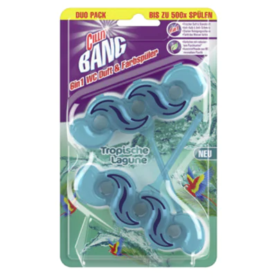 CILLIT BANG WC-Duftspüler 6in1 Tropische Lagune 2 x 9 g/Pack.