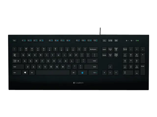 Logitech Corded K280e - Tastatur - USB - Nordisch 920-005216