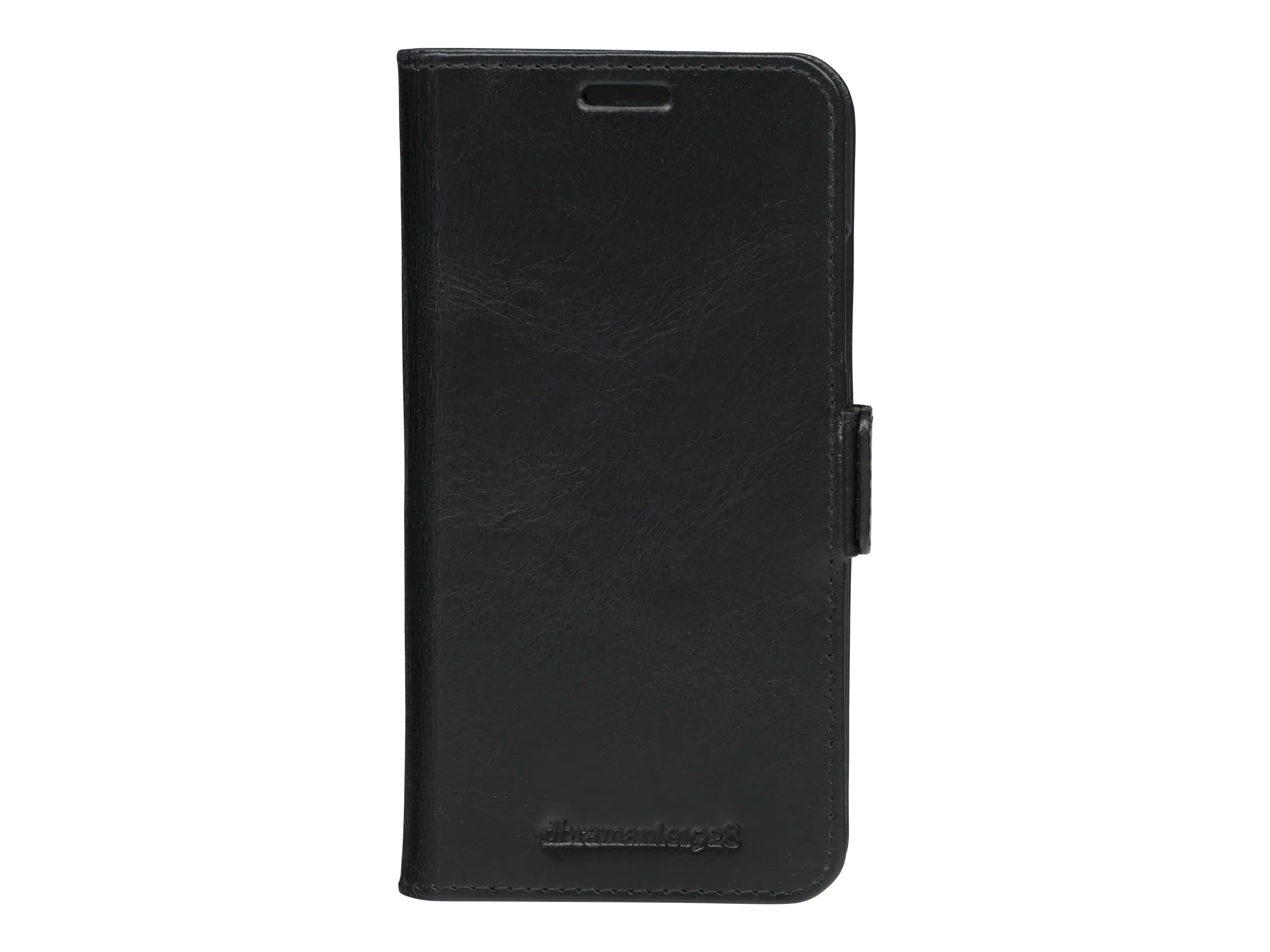 dbramante1928 Copenhagen Slim - Flip-Hülle für Mobiltelefon - genarbtes Leder - Schwarz - für Apple iPhone 11