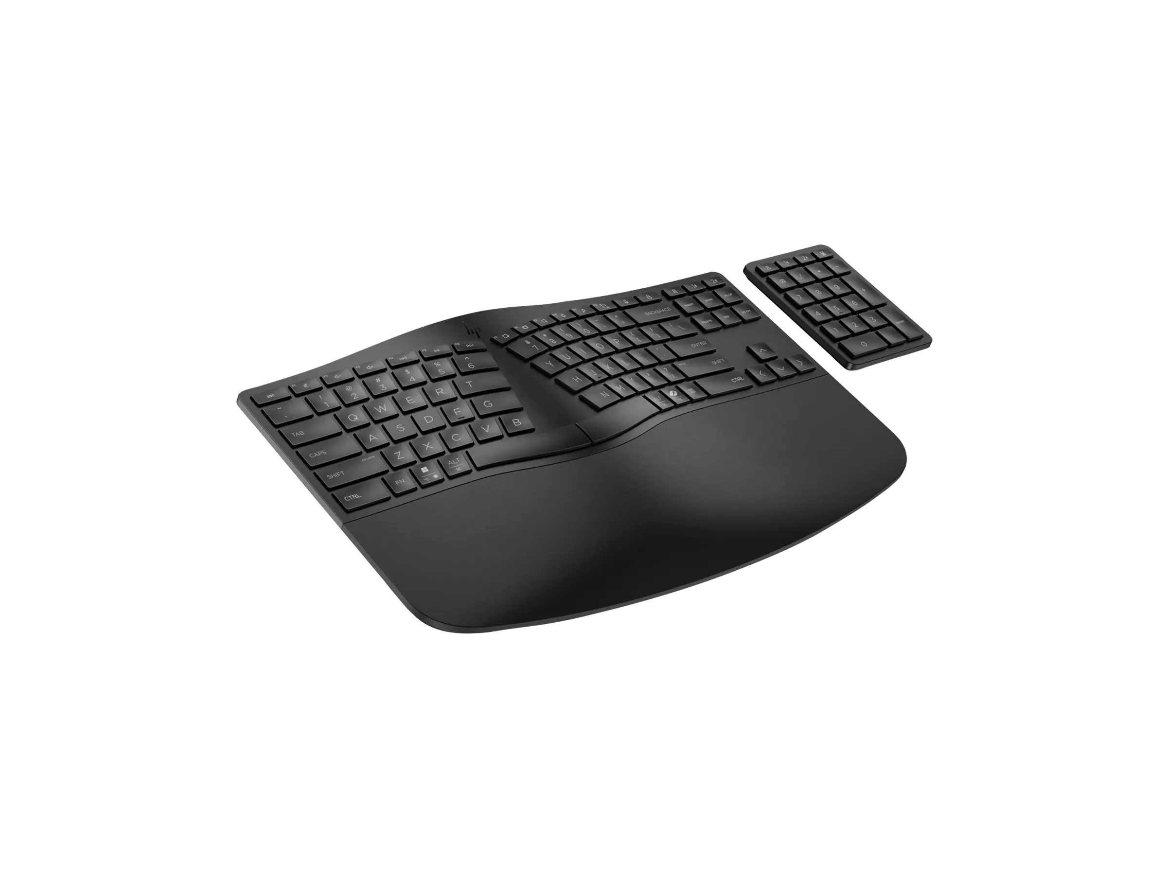 HP 960 - Tastatur-und-Tastenfeld-Set - kompakte Größe, 2-Zonen-Layout, separater Ziffernblock, kurzer Tastenhub, Multi-Device - Bluetooth - Deutsch - Schwarz