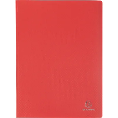 Exacompta Sichtmappe 8825E A4 PP 20Hüllen rot
