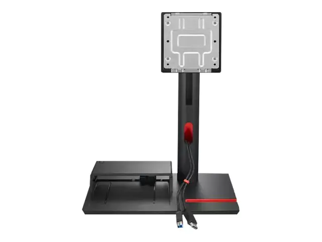 Lenovo ThinkCentre TIO Flex - Aufstellung - für Monitor / Thin Client / Mobiltelefon - Bildschirmgröße: 55.9-68.6 cm (22"-27") - Montageschnittstelle: 100 x 100 mm - Schreibtisch - für ThinkCentre TIO Flex 24v 12BN; ThinkStation P360 30FA, 30FB, 30FC, 30F