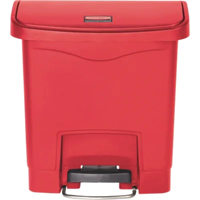 Rubbermaid Tretabfalleimer Slim Jim 1883563 Kunststoff 15l rot
