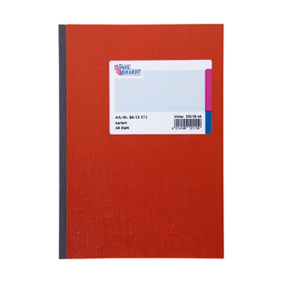 KOENIG&EBHARDT Kladde DIN A5 kar rt - A5 8615271
