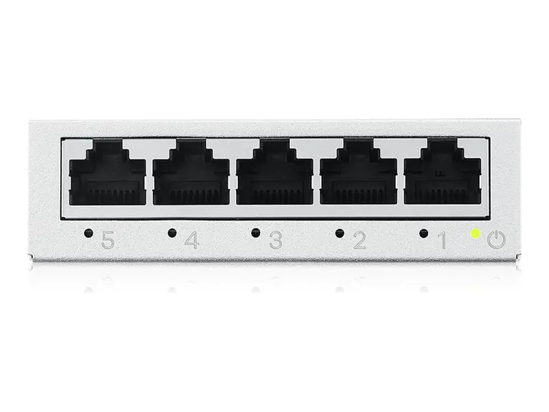 Zyxel GS-100 series GS-105B - Version 5 - Switch - unmanaged - 5 x 10/100/1000 - Desktop, wandmontierbar