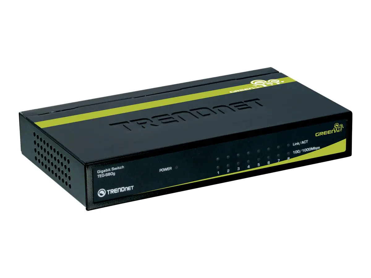 Trendnet TEG S80G - Switch - 8 x 10/100/1000 - Desktop - TAA-konform