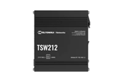 Teltonika TSW212 - Switch - managed - 8 x 10/100/1000 + 2 x SFP - an DIN-Schiene montierbar, oberflächenmontierbar
