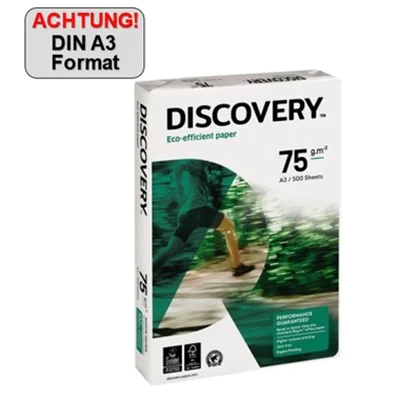 DISCOVERY Kopierpapier DIN A3 75g/m² ws PA=500Bl DISCOVERY Kopierpapier DIN A3 75g/m² ws PA=500Bl