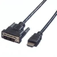 VALUE - Adapterkabel - Single Link - DVI-D männlich zu HDMI männlich - 1.5 m - Doppelisolierung - Schwarz - 1080p-Unterstützung VALUE - Adapterkabel - Single Link - DVI-D männlich zu HDMI männlich - 1.5 m - Doppelisolierung - Schwarz - 1080p-Unterstützung