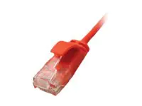Roline Green - Patch-Kabel - RJ-45 (M) zu RJ-45 (M) - 2 m - UTP - CAT 6a - halogenfrei, geformt, ohne Haken, verseilt - Rot