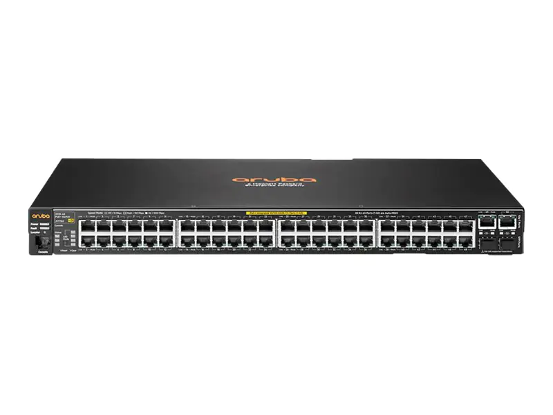 HPE Aruba 2530-48-PoE+ - Switch - managed - 48 x 10/100 + 2 x Kombi-Gigabit-SFP + 2 x 10/100/1000 - Desktop, an Rack montierbar, wandmontierbar - PoE+