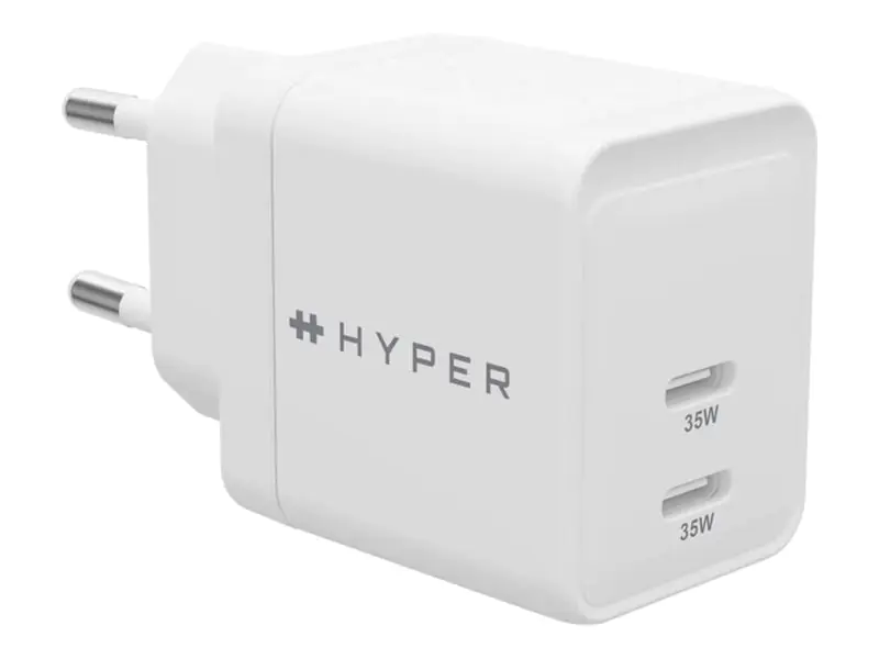 Targus HyperJuice - Netzteil - GaN - 35 Watt - Power Delivery 3.0 + PPS, Quick Charge 3.0 - 2 Aus