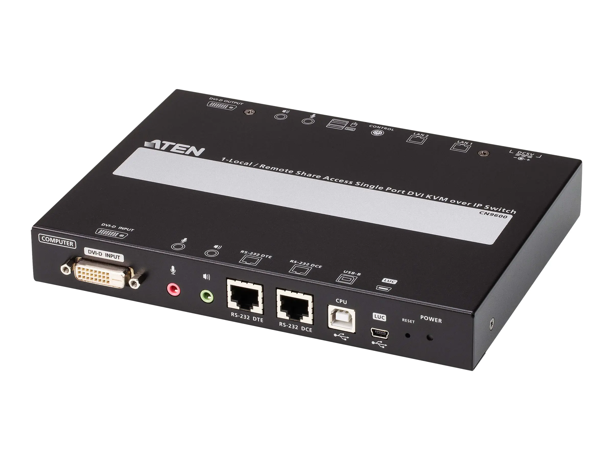 ATEN CN9600 DVI KVM over IP Switch - Fernsteuerungsgerät - 1GbE
