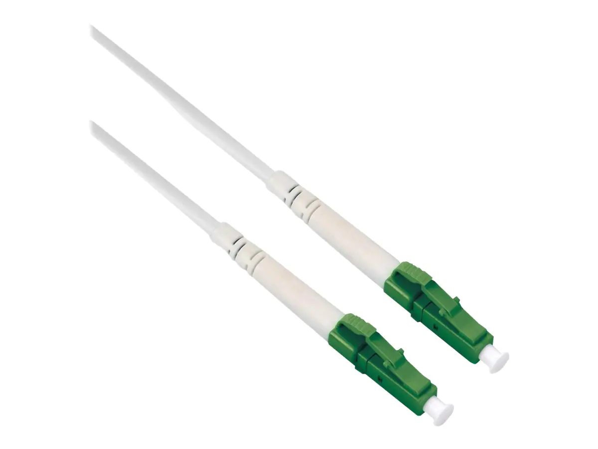 Roline - Patch-Kabel - LC/APC Einzelmodus (M) zu LC/APC Einzelmodus (M) - 5 m - 1.2 mm - Glasfaser - Simplex - 9/125 Mikrometer - OS2 - halogenfrei, Innen, Überbrückungskabel - weiß