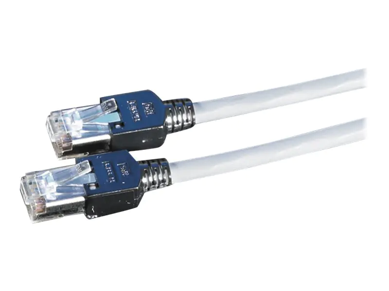 Secomp DRAKA - Patch-Kabel - RJ-45 (M) zu RJ-45 (M) - 2 m - SFTP - CAT 5e - halogenfrei, geformt - Grau