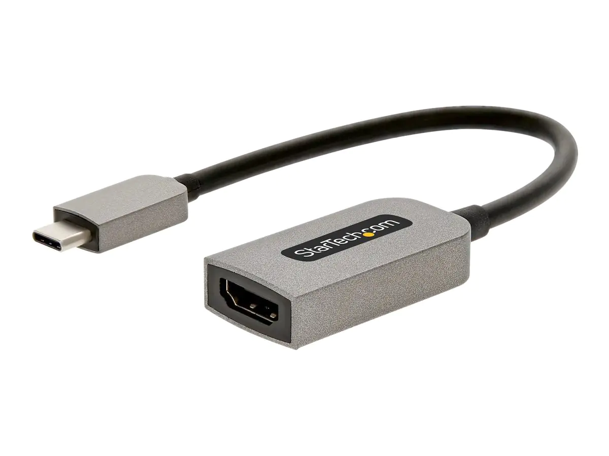 StarTech USB-C auf HDMI Adapter - 4K 60Hz Video, HDR10 - USB-C auf HDMI 2.0b Adapter Dongle - USB Typ-C DP Alt Mode auf HDMI Monitor/Display/TV - USB C auf HDMI Konverter (USBC-HDMI-CDP2HD4K60) - Videoadapter - 24 pin USB-C männlich zu HDMI weiblich