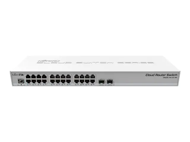 MikroTik Cloud Router Switch CRS326-24G-2S+RM - Switch - L3 - managed - 24 x 10/100/1000 + 2 x SFP+ - an Rack montierbar - Passives PoE