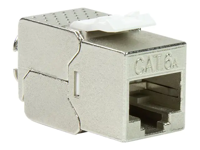 LogiLink PrimeLine - Keystone-Anschluss - RJ-45 (W) schmal - STP - CAT 6a - IEEE 802.3af/IEEE 802.3at - Silber