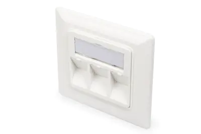 Digitus - Frontabdeckung - RJ-45 X 3 - RAL 9010