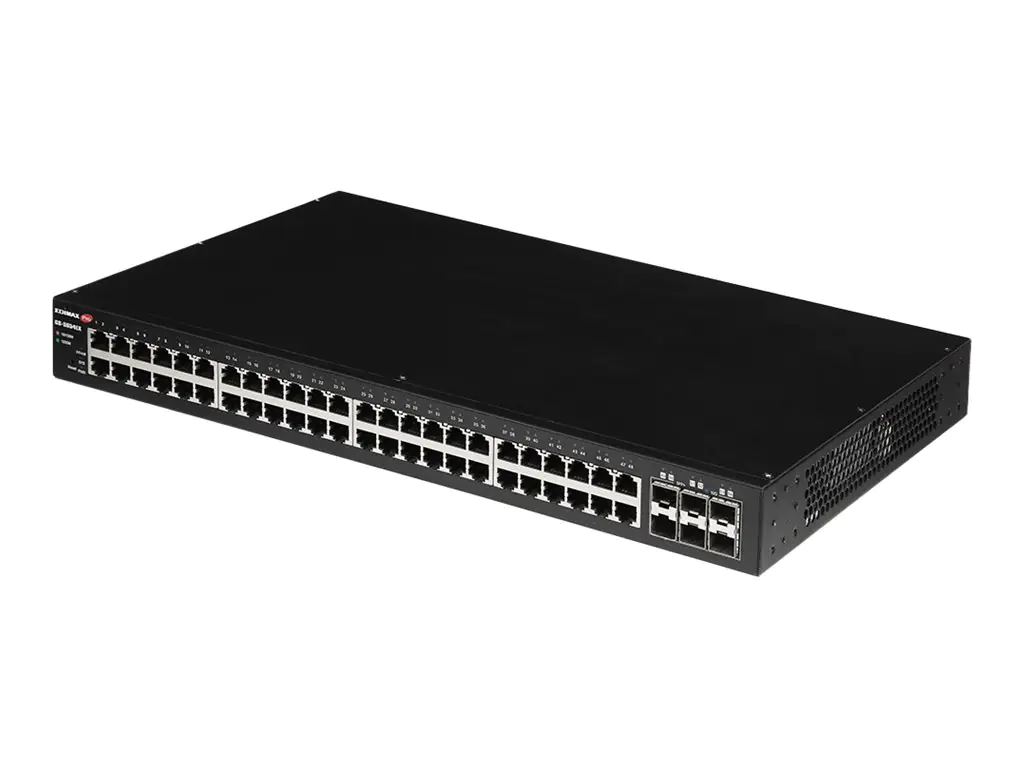 Edimax Pro GS-5654LX - Switch - Smart - 48 x 10/100/1000 + 6 x 10 Gigabit SFP+ (Uplink) - an Rack montierbar, Desktop