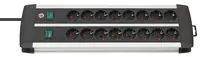 Brennenstuhl 1391000916 - 3 m - 16 AC-Ausgänge - Indoor - Aluminium - Schwarz - Weiß - 515 mm