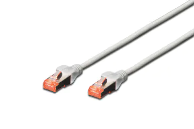 Digitus - Patch-Kabel - RJ-45 (M) zu RJ-45 (M) - 10 m - SFTP - CAT 6 - halogenfrei - Grau