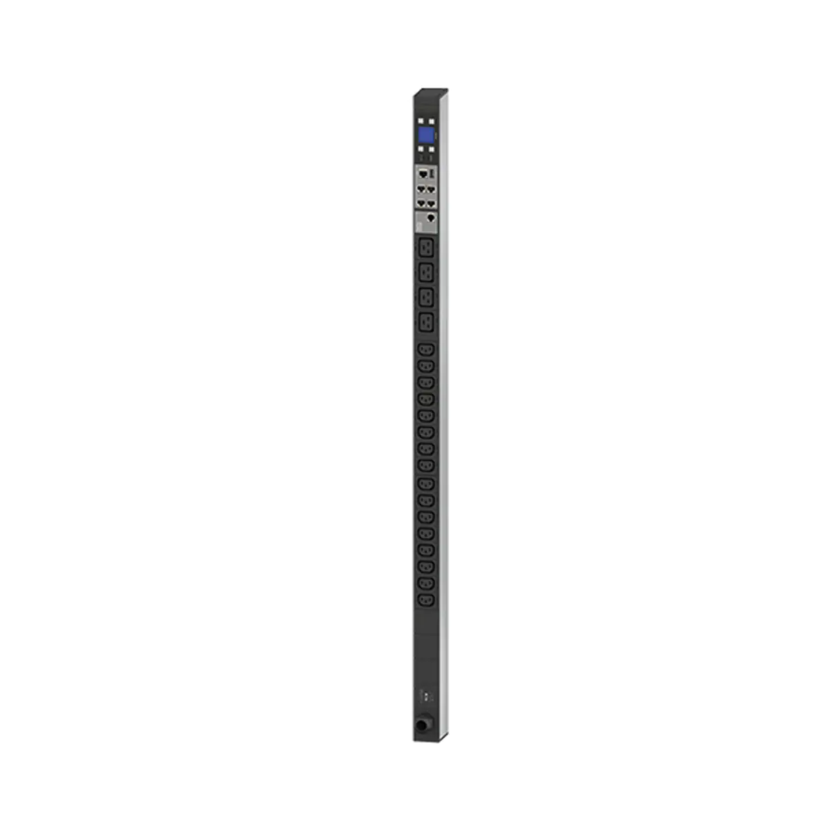 Bachmann BlueNet BN3000 RCM - Stromverteilungseinheit (Rack - einbaufähig) - Wechselstrom 400 V - Ethernet 10/100 - Ausgangsanschlüsse: 20 (4 x IEC 60320 C19, 16 x IEC 60320 C13) - 1U - 3 m Schnur