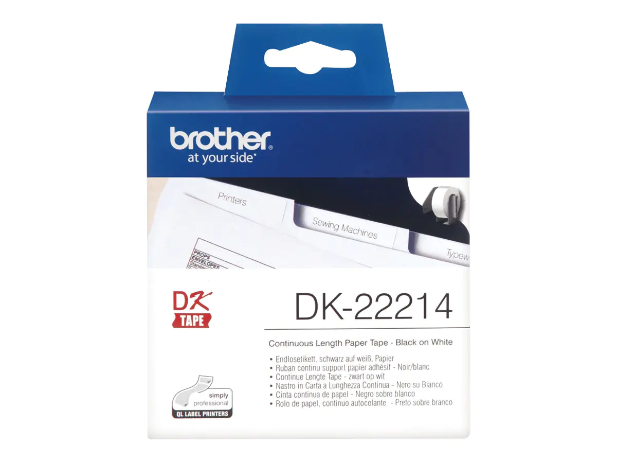 Brother DK-22214 - Weiß - Rolle (1,2 cm x 30,5 DK22214