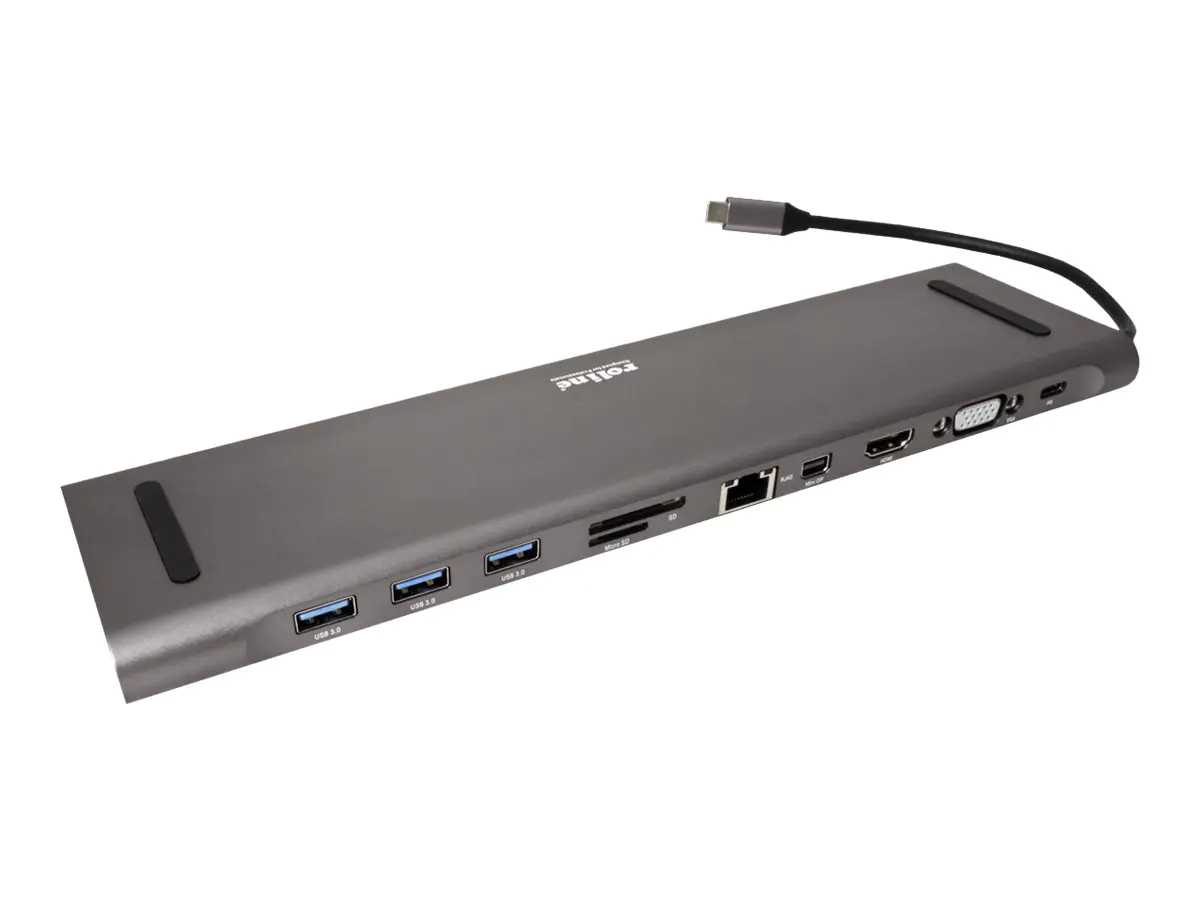 Roline - Dockingstation - USB-C 3.1 - VGA, HDMI, Mini DP - 1GbE