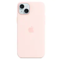 Apple - Hintere Abdeckung für Mobiltelefon - kompatibel mit MagSafe - Silikon - hellrosa - für iPhone 15 Plus