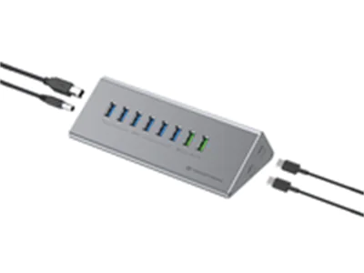 Conceptronic HUBBIES HUBBIES18G - Hub - 2-in-1 USB A/C cable, 60W, charger, PD 20W, QC 18W - 6 x SuperSpeed USB 3.0 + 1 x USB-C + 1 x USB 3.2 Gen 1 + 2 x USB - Desktop