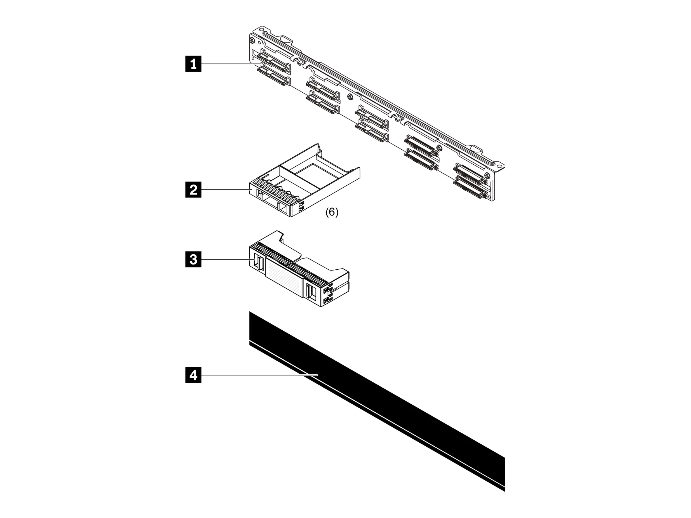 Lenovo - Server 10 x 2.5" backplane kit
